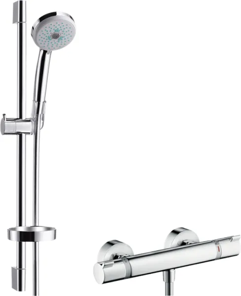 Hansgrohe Croma 100 suihkusarja Ecostat Comfort -suihkuhanalla, kromi