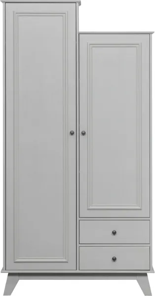 Lily, Vaatekaappi, harmaa, H190x41x98 cm, mänty