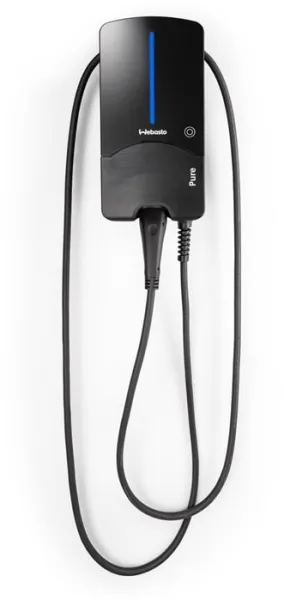 Webasto Pure Latauslaatikko 22 kW Type 2 Black Edition 4,5 m kaapelilla - Integroitu Type B vikavirtasuoja