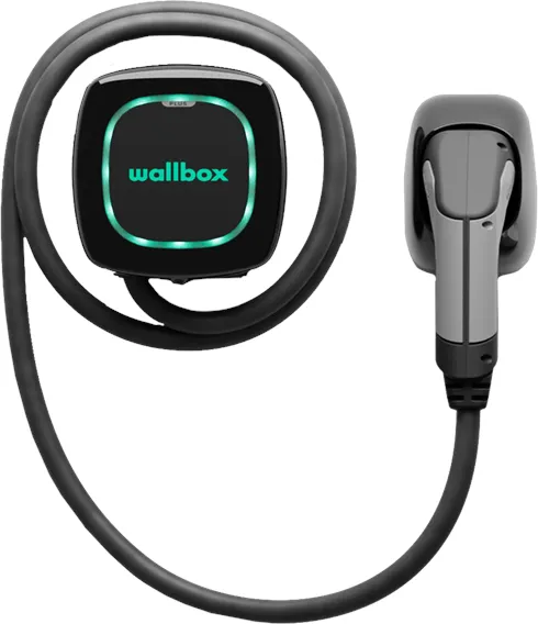 Wallbox Pulsar Plus -latauslaatikko Wi-Fi:llä, 22 kW, 5 metriä, Tyyppi 2, musta