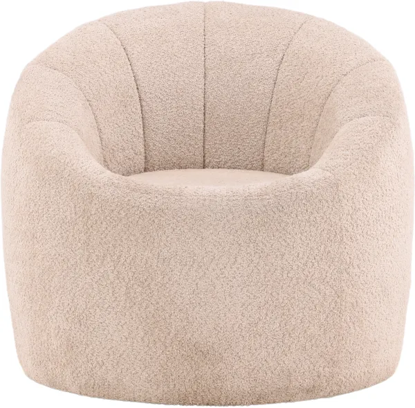VENTURE DESIGN Warren nojatuoli - beige bouclé-kangas