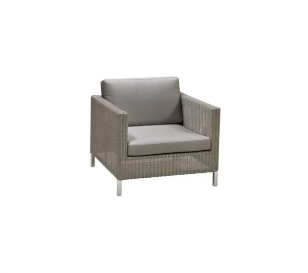 Cane-Line Connect lounge-tuoli - taupe, taupenvärinen tyyny