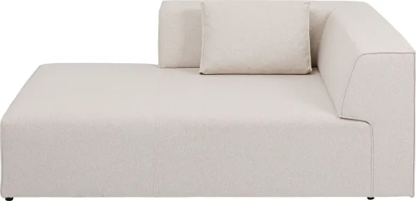 KARE DESIGN Infinity Ottomane Elements Cream Left -moduuli - kermanvärinen polyesteri ja polypropeeni